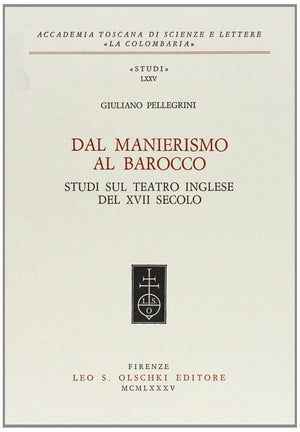 DAL MANIERISMO AL BAROCCO,Used