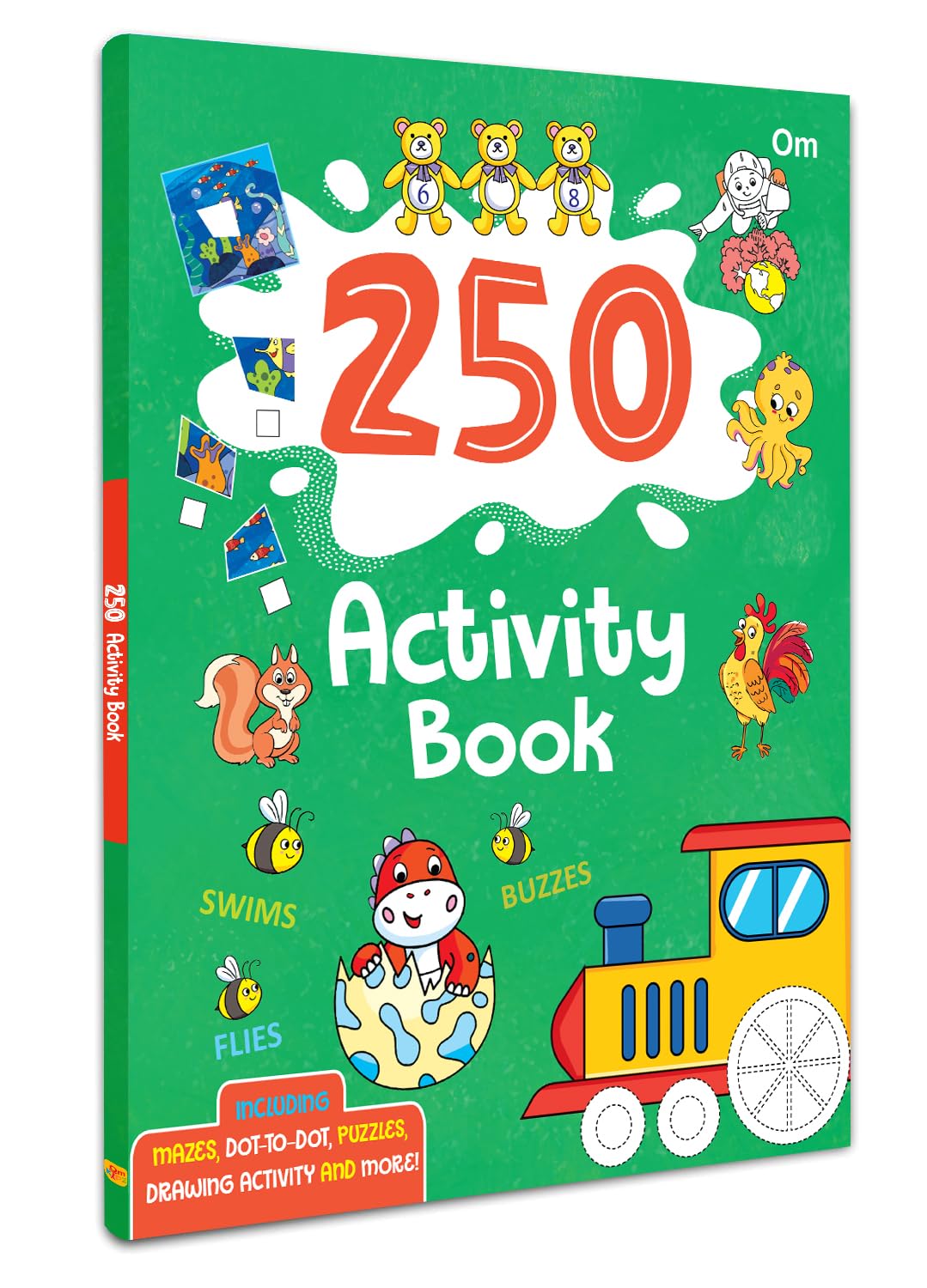 250 Activity Book For Kids: Brain Activity Book For Children | Learning Adventures Colour, Shapes & Match, Trace The Patterns & Lines, Word Search, Draw Features & More | Super-Fun Things | Dot-To-Dots Workbook For Children; 3+ Ages