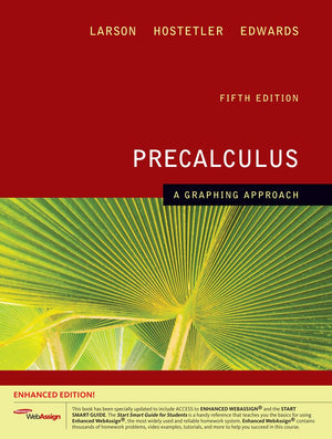 Precalculus: A Graphing Approach, Enhanced Edition (with Enhanced WebAssign 1Semester Printed Access Card) (Available 2010 Titl,Used
