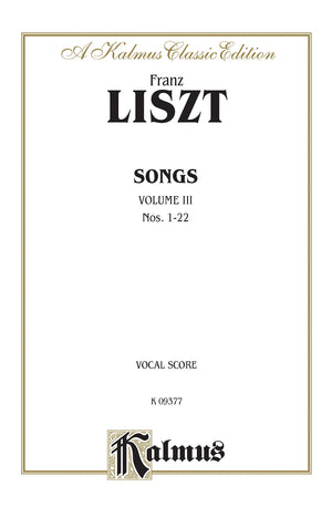Songs, Vol 3: German Language Edition (Kalmus Edition, Vol 3) (German Edition),Used