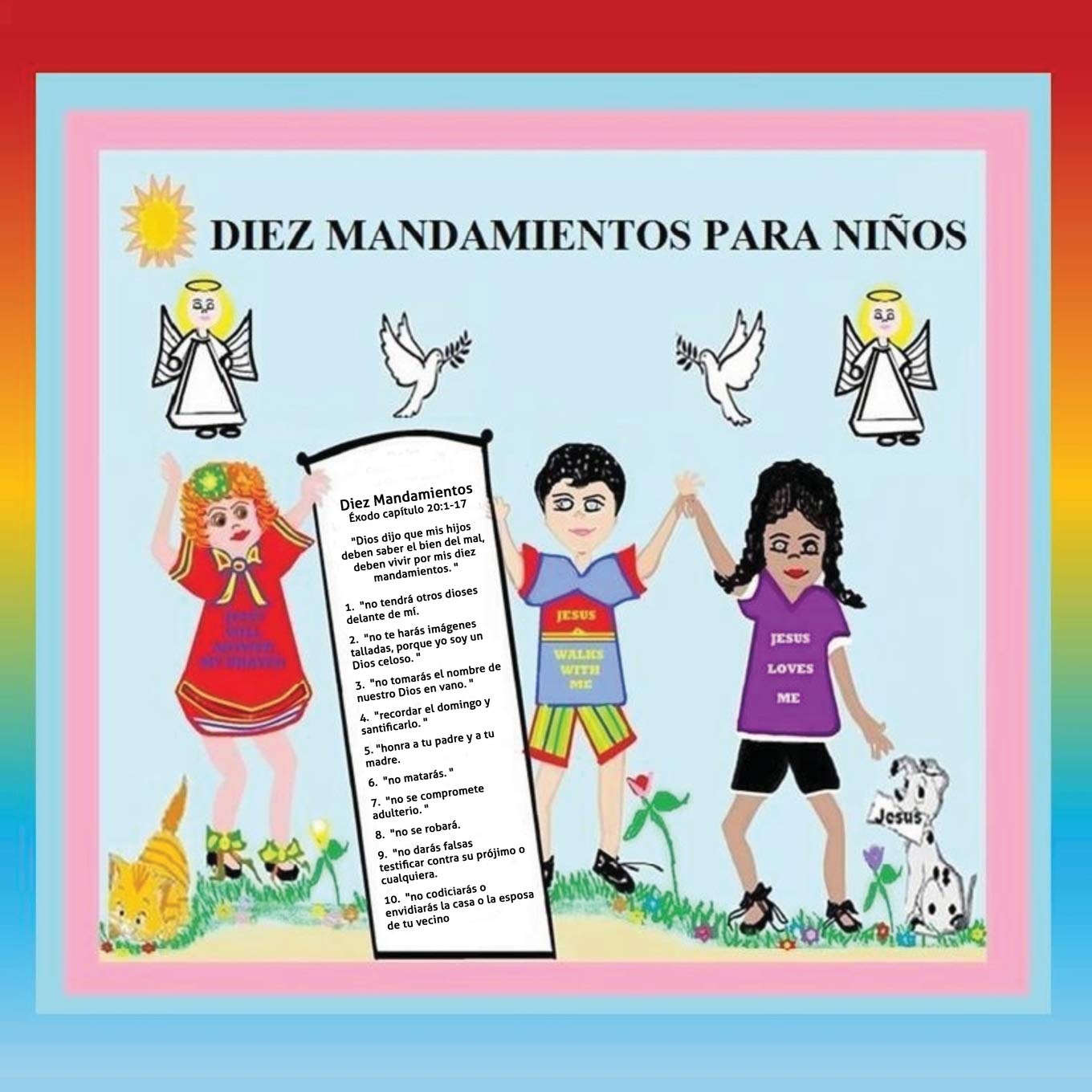 Diez Mandamientos Para Nios (Spanish Edition),Used