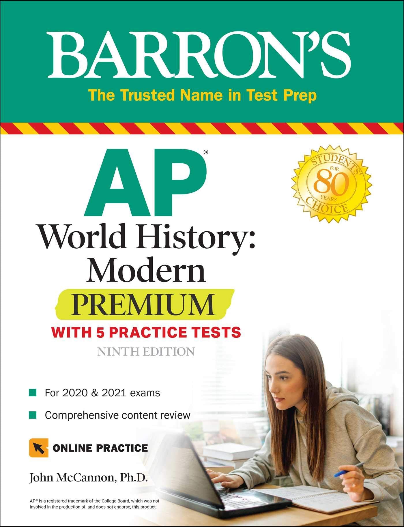 AP World History: Modern Premium: With 5 Practice Tests (Barron's AP),Used