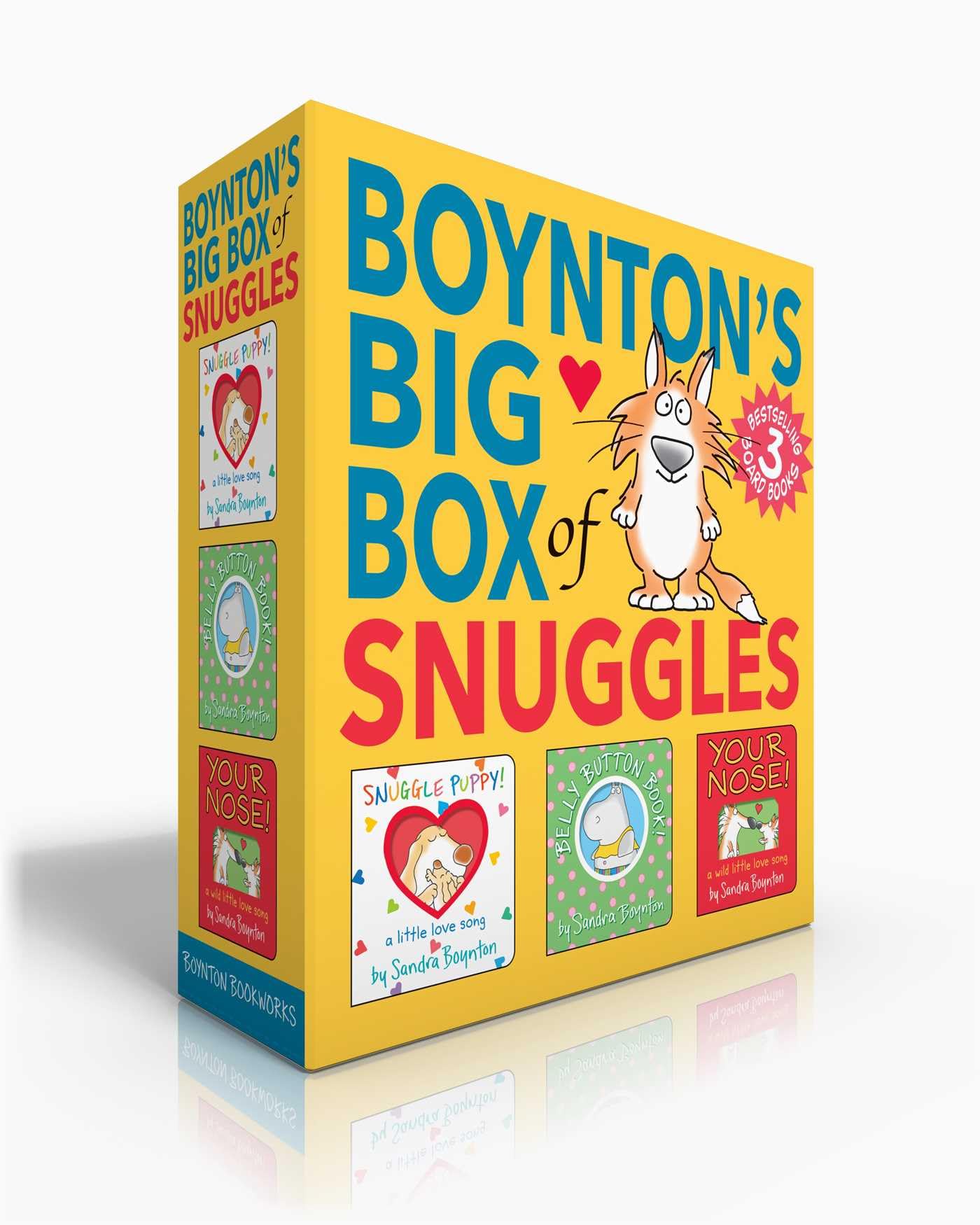 Boynton'S Big Box Of Snuggles (Boxed Set): Snuggle Puppy!; Belly Button Book!; Your Nose! (Boynton On Board),Used