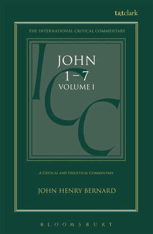 A Critical and Exegetical Commentary on the Gospel According to St. John Volume 1 (International Critical Commentary Series),Used