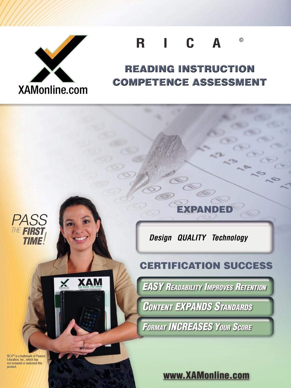 RICA Reading Instruction Competence Assessment Teacher Certification Test Prep Study Guide (XAM RICA),Used