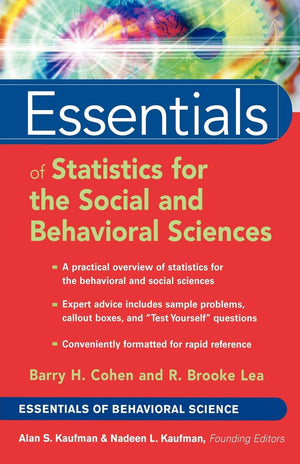 Essentials of Statistics for the Social and Behavioral Sciences,Used