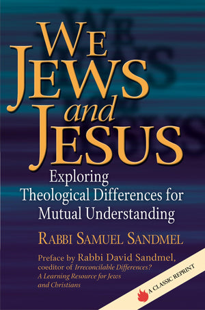 We Jews and Jesus: Exploring Theological Differences for Mutual Understanding,Used