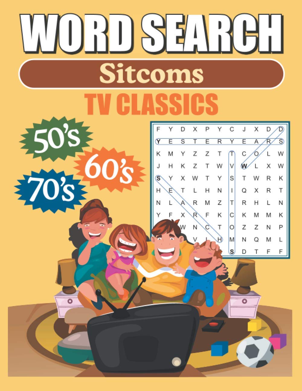 Word Search Sitcoms TV Classics: Large Print Word Find Puzzles,Used