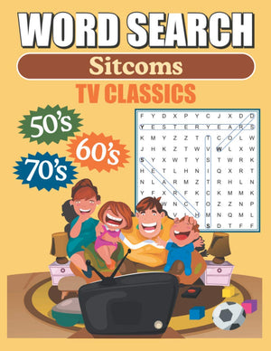 Word Search Sitcoms TV Classics: Large Print Word Find Puzzles,Used