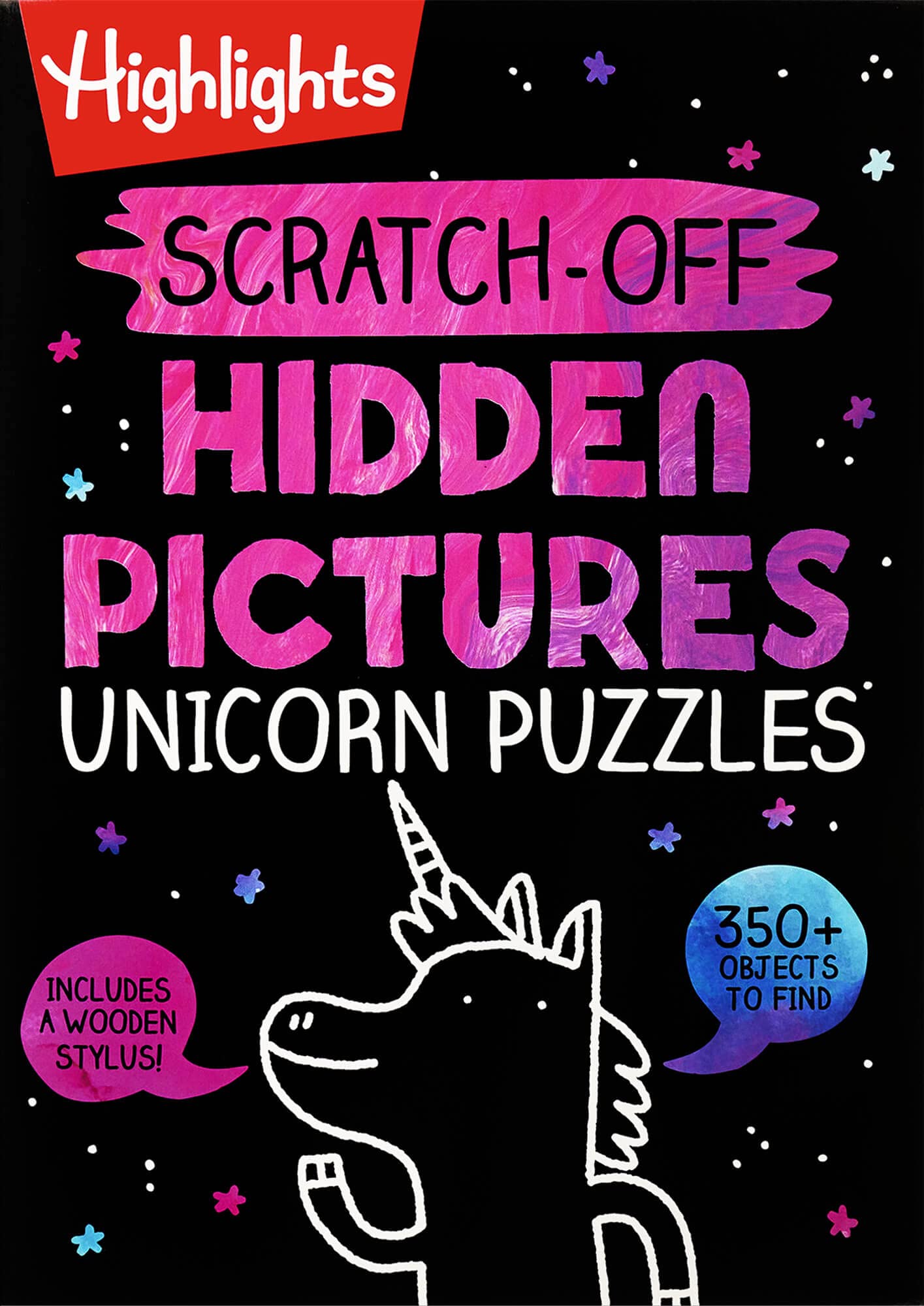 ScratchOff Hidden Pictures Unicorn Puzzles (Highlights ScratchOff Activity Books),Used