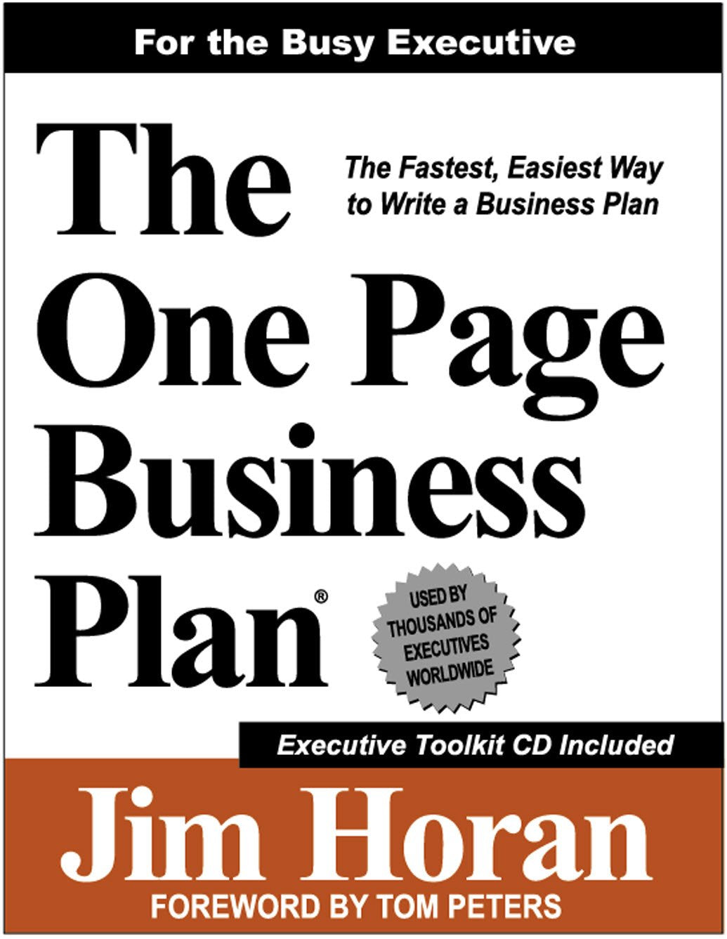 The One Page Business Plan for the Busy Executive,Used