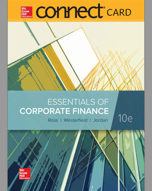Connect 1Semester Access Card for Essentials Corporate Finance,Used