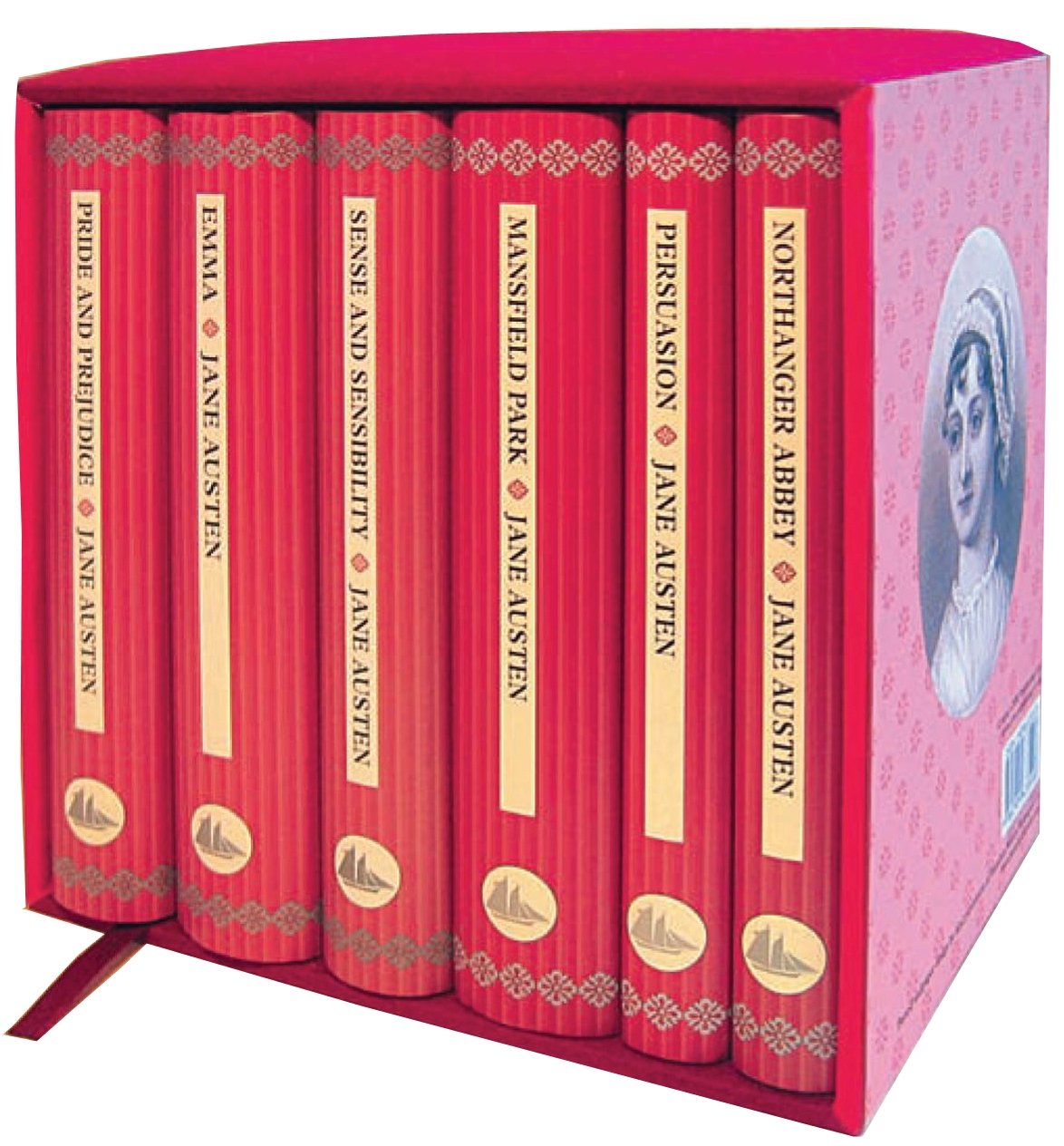 Austen Boxed Set: 'Emma', 'Pride and Prejudice', 'Sense and Sensibility', 'Persuasion', 'Mansfield Park' and 'Northanger Abbey' ,Used