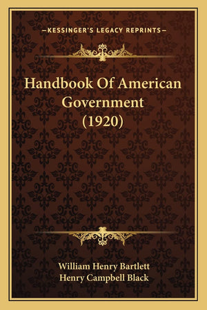 Handbook of American Government (1920),New