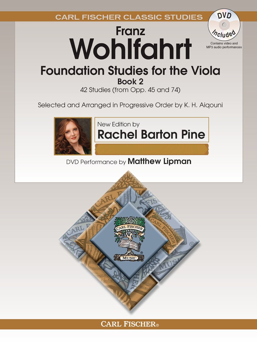 O2660X  Foundation Studies for the Viola  Book 2  42 Studies (Op. 45 & 74) Book & DVD,Used