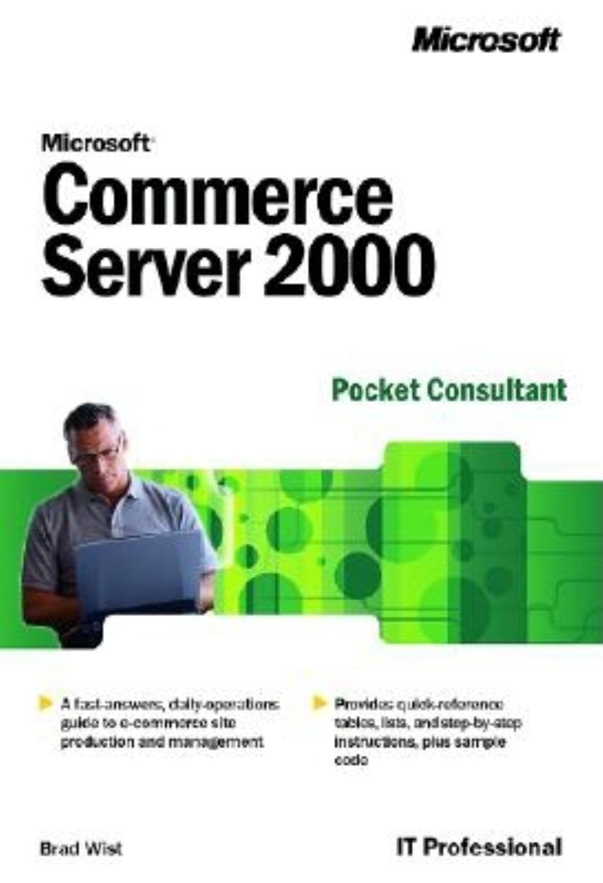 Microsoft Commerce Server 2000 Pocket Consultant (ProAdministrator's),Used
