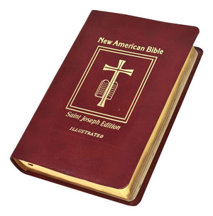 Saint Joseph Edition Of The New American Bible, Deluxe Edition, Red Bonded Leather, Gold Edges, No. 609/13R