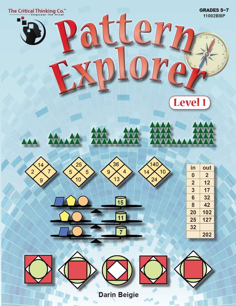 Pattern Explorer Level 1 Workbook  Pattern Problems To Develop Mathematical Reasoning (Grades 57)