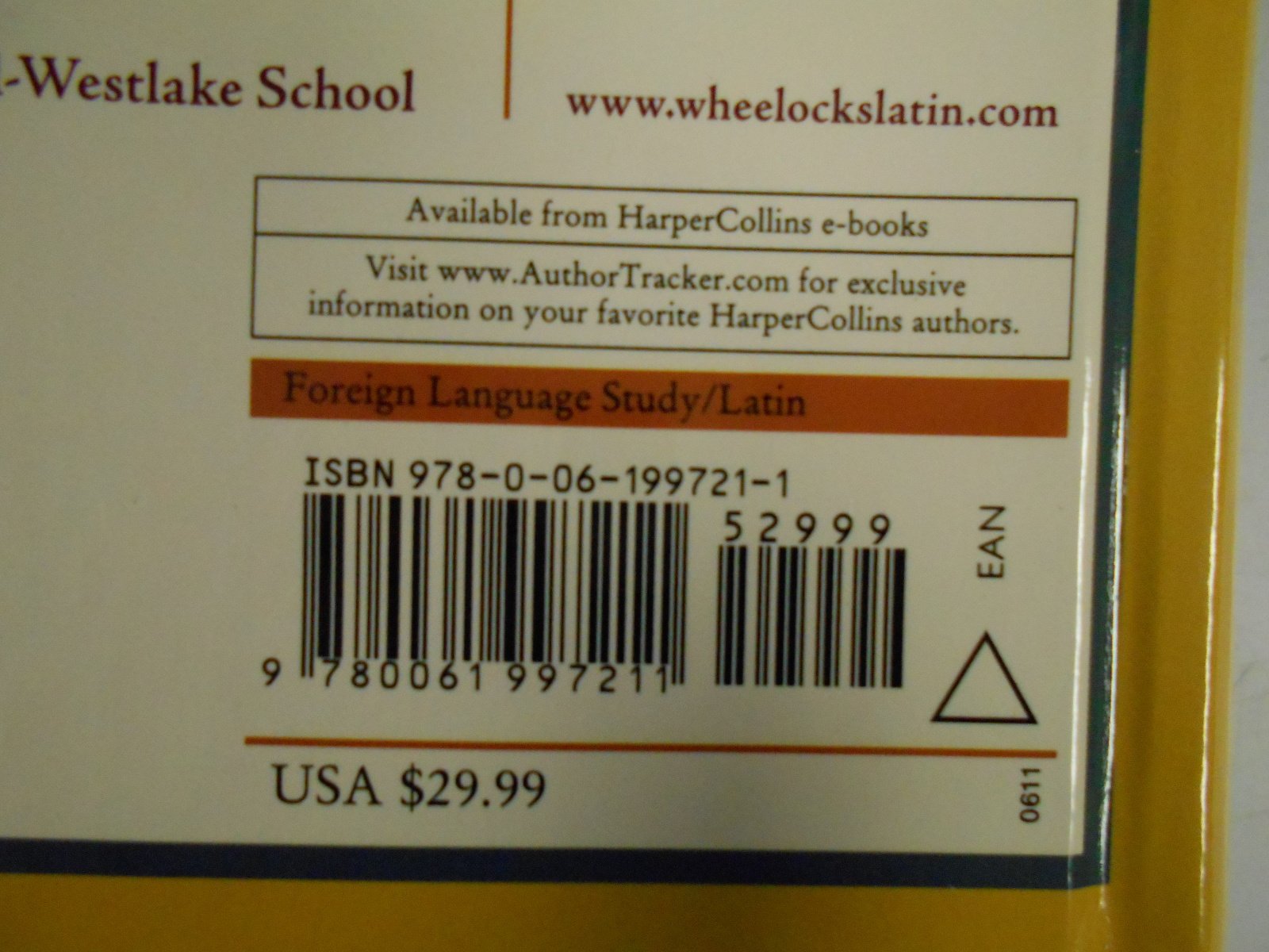Wheelock's Latin, 7th Edition,Used