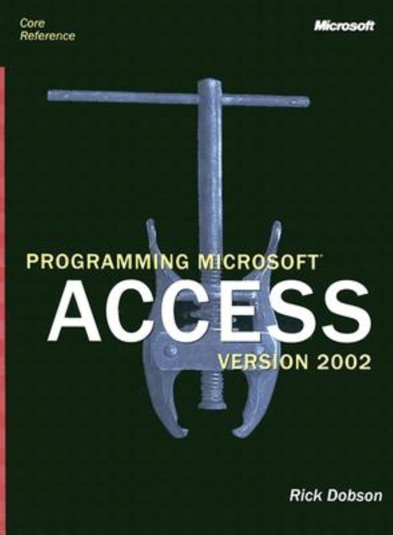 Programming Microsoft Access Version 2002 (Core Reference) (Pro Developers),Used