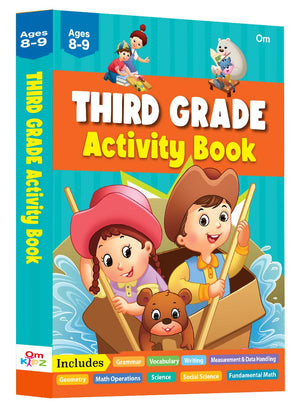 Third Grade Activity Book: 320 Pages Of Practice For Ages 8-9 - Grammar, Math Operations, Writing, Social Science, Geometry, Measurement & Data Handling, Vocabulary, Science & More