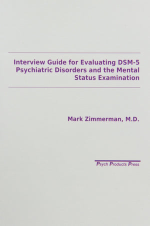 Interview Guide For Evaluation Of Dsmiv Disorders