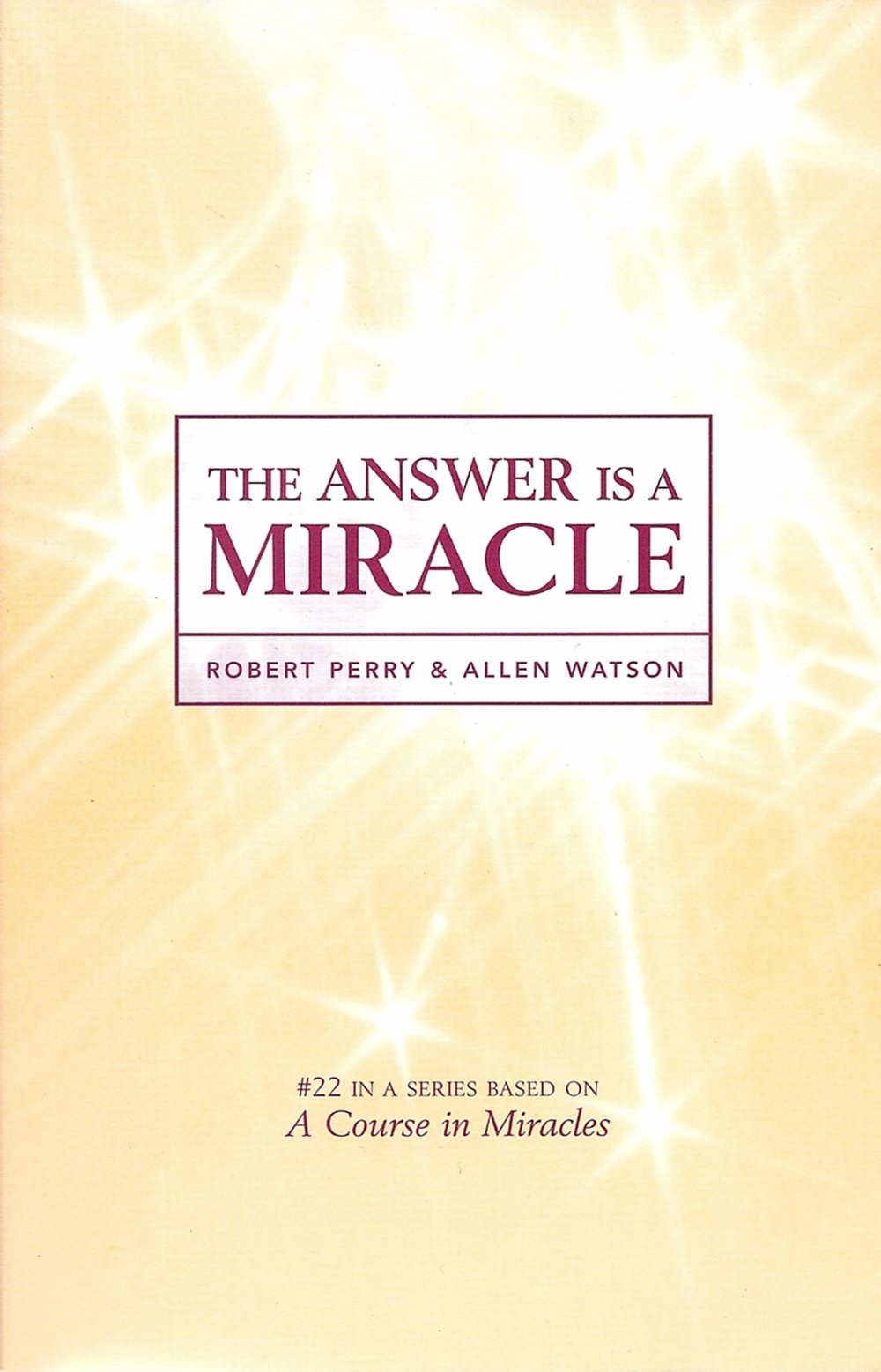 The Answer Is a Miracle,Used