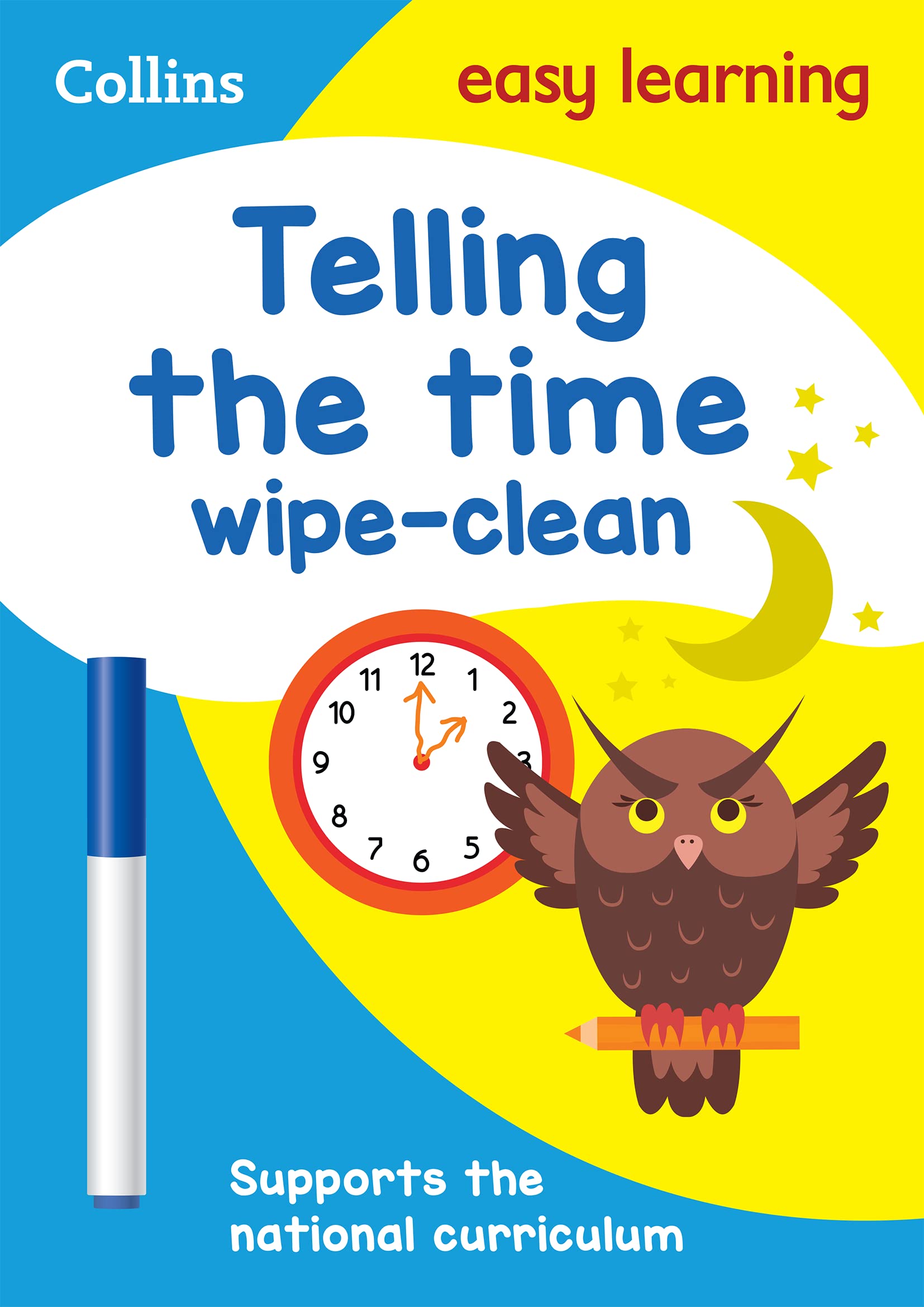 Telling the Time Wipe Clean Activity Book (Collins Easy Learning KS1),Used