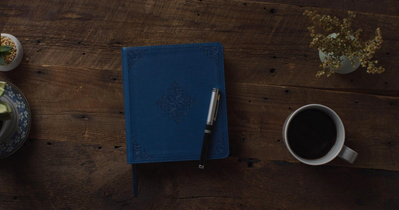 ESV Journaling Bible (TruTone, Deep Teal, Fleurdelis Design),Used