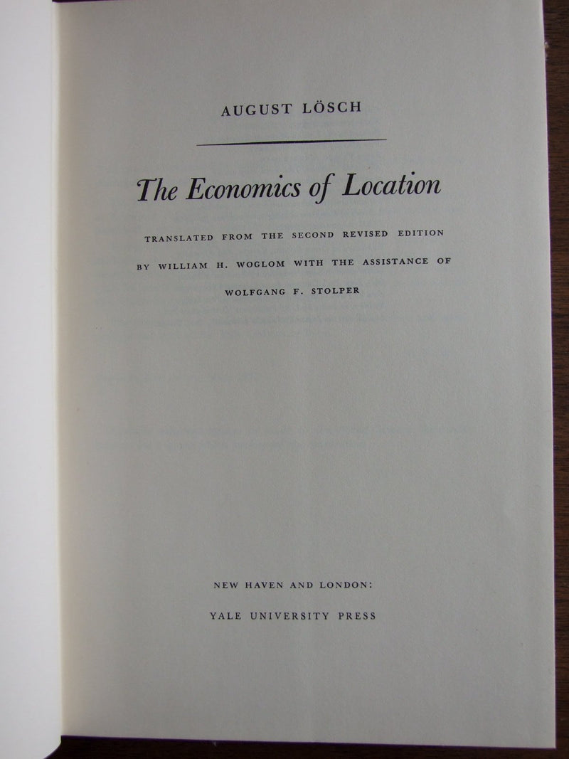 The Economics of Location,Used