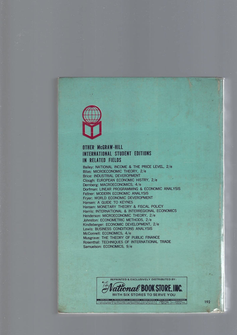 Fundamental Methods Of Mathematical Economics,Used