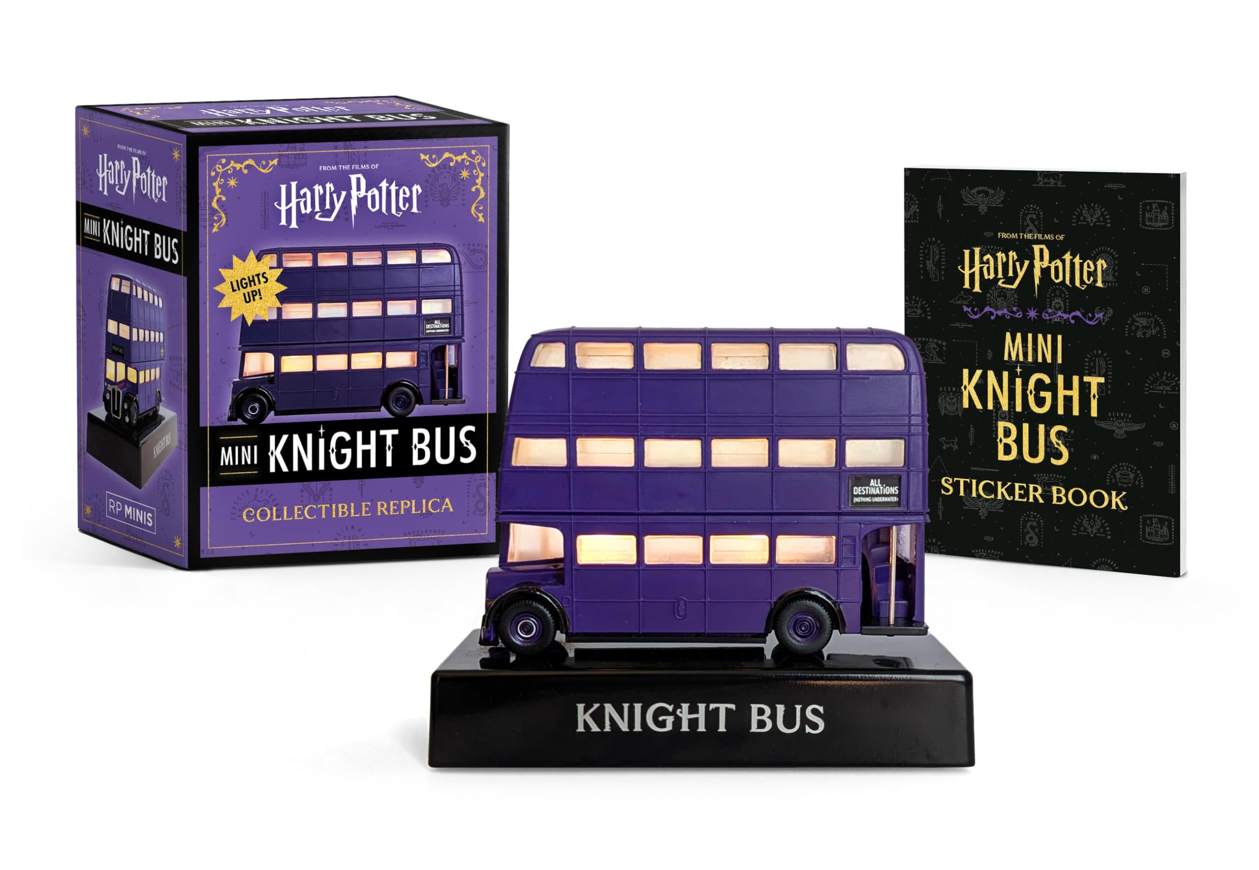 Harry Potter Mini Knight Bus Collectible Replica: Lights Up! (Rp Minis)