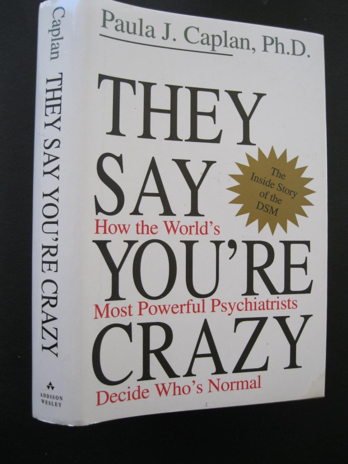 They Say You'Re Crazy: How The World'S Most Powerful Psychiatrists Decide Who'S Normal,New