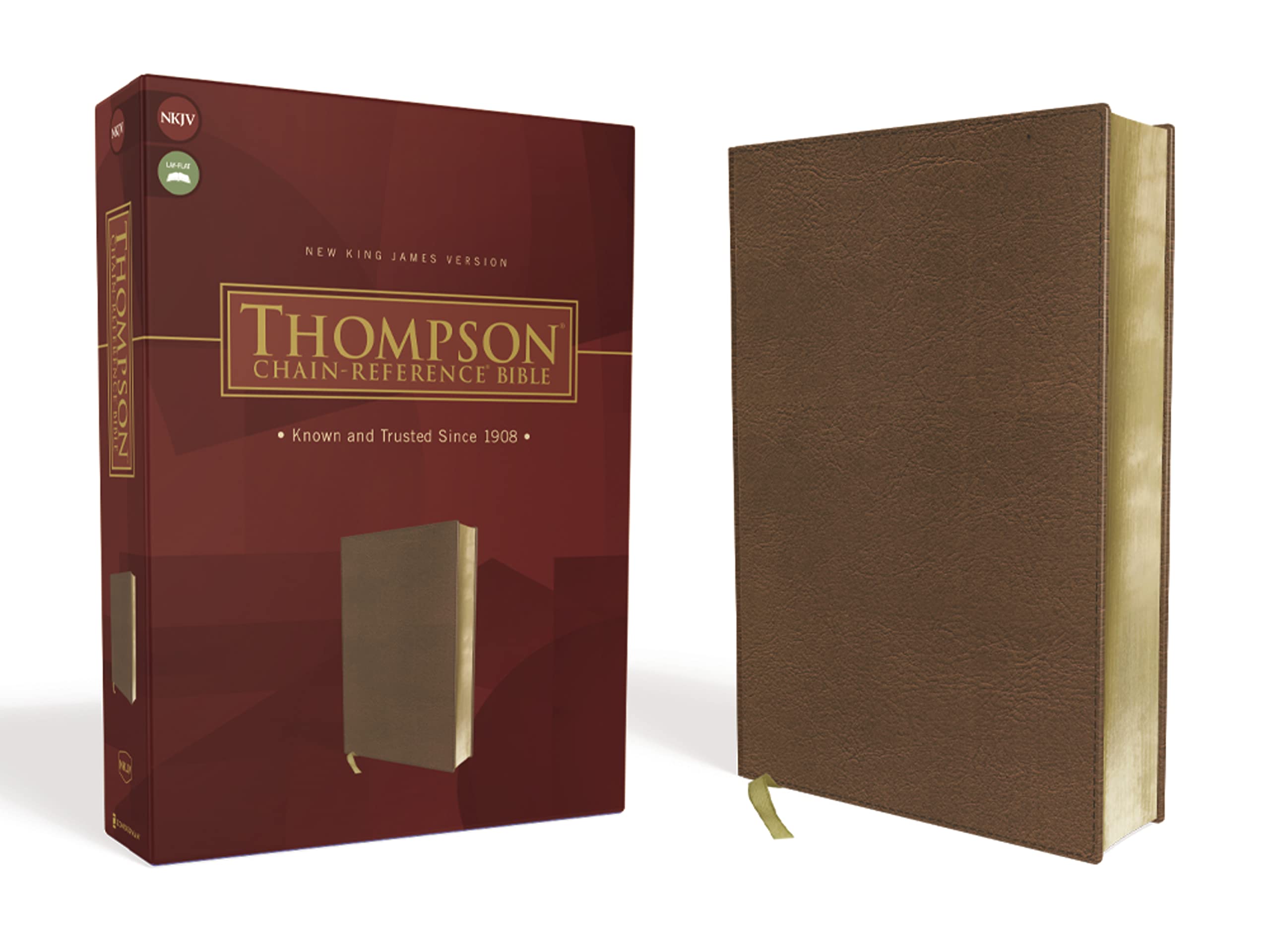 Nkjv, Thompson Chainreference Bible, Leathersoft, Brown, Red Letter