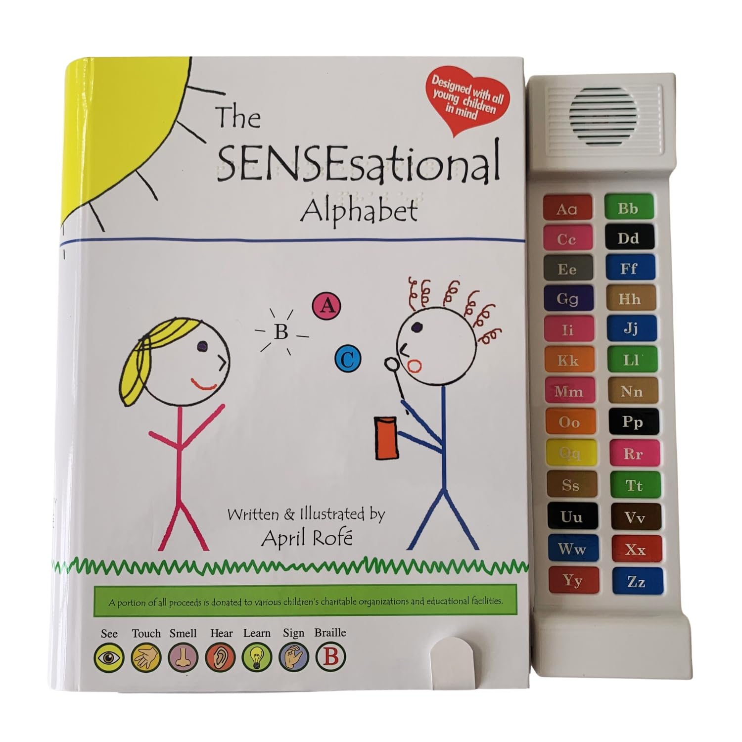 The Sensesational Alphabet + The Sensesational Alphabet Book + MultiSensory, ASL, Braille + Therapy, Learning, Inclusivity,Used