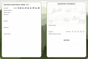 USA National Parks Journal & Passport Stamp Book (all 63 National Parks included),Used