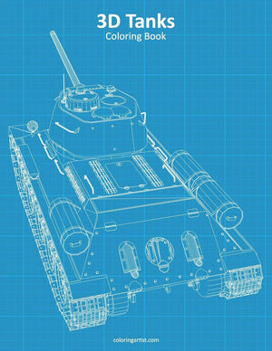 3D Tanks Coloring Book,Used