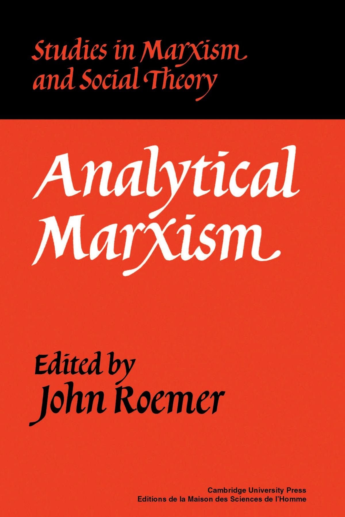 Analytical Marxism (Studies in Marxism and Social Theory),Used