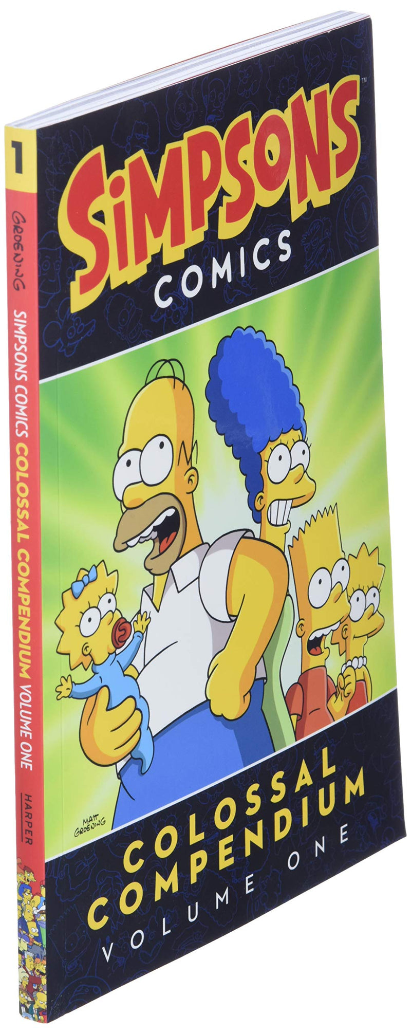 Simpsons Comics Colossal Compendium Volume 1 (Simpsons Comic Compilations)-used