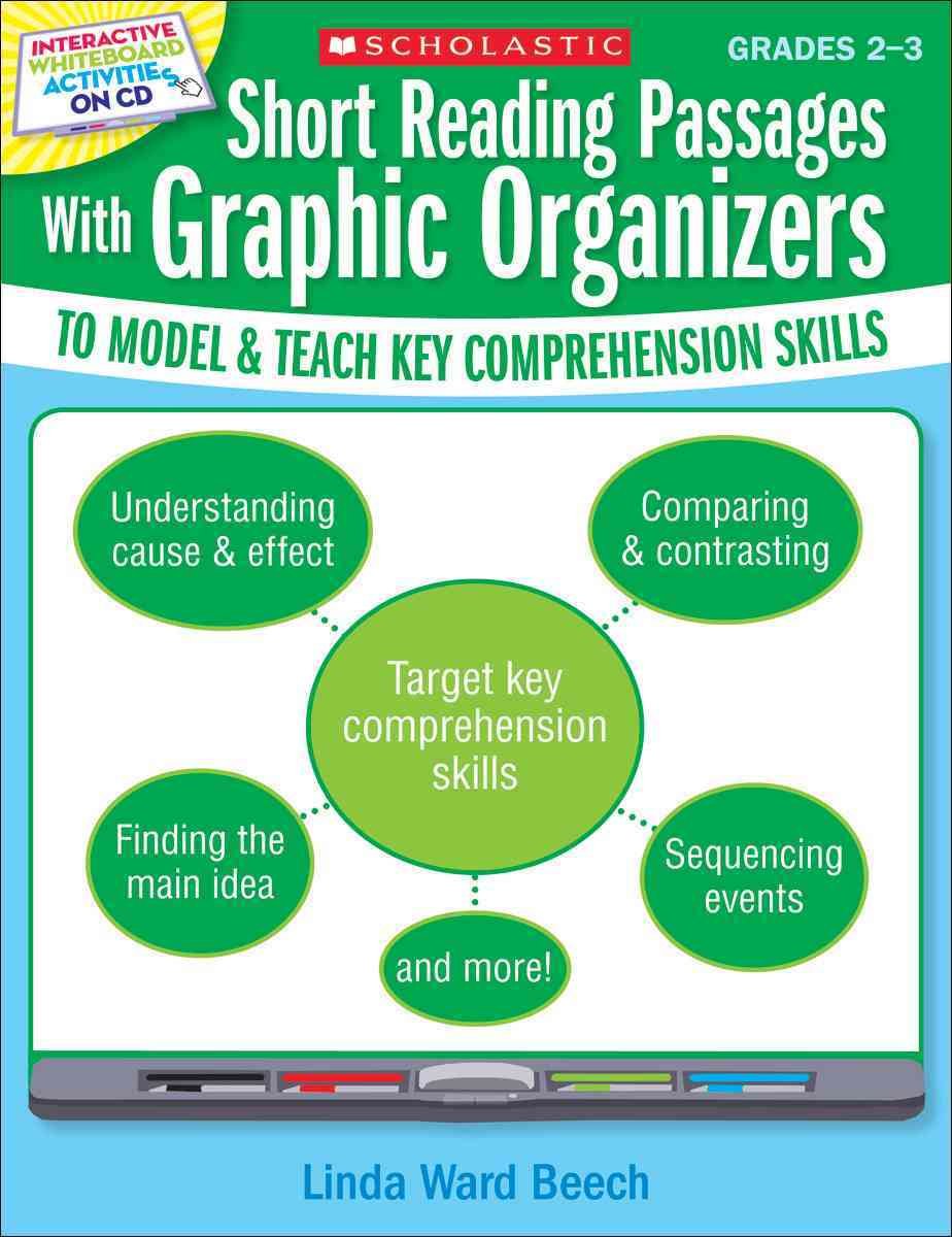 Interactive Whiteboard Activities: Short Reading Passages With Graphic Organizers To Model And Teach Key Comprehension Skills-new