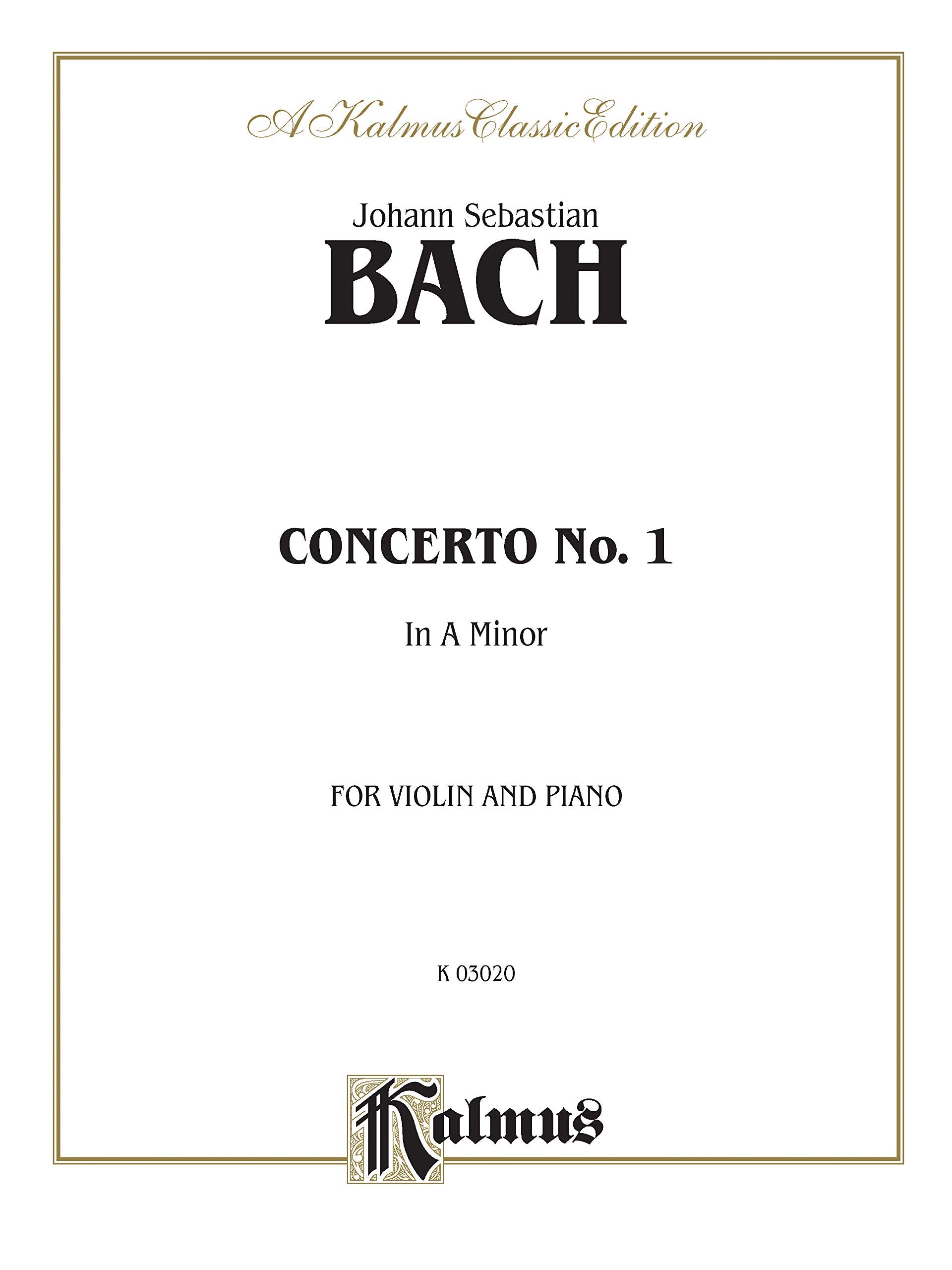 Violin & Piano Concerto in A Minor (Kalmus Edition),Used