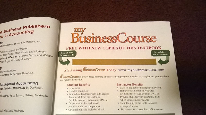 Financial and Managerial Accounting for MBAs,Used