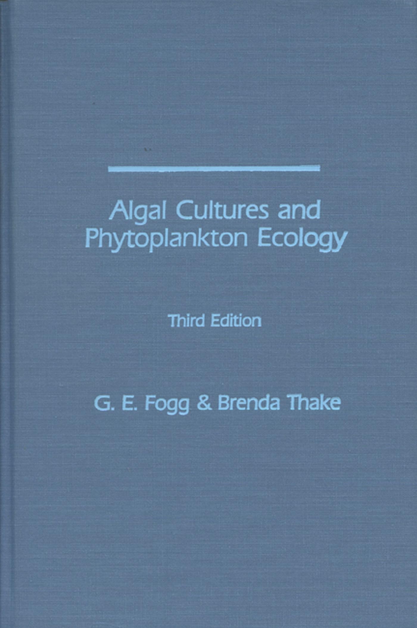 Algal Cultures, 3Rd Edition-used