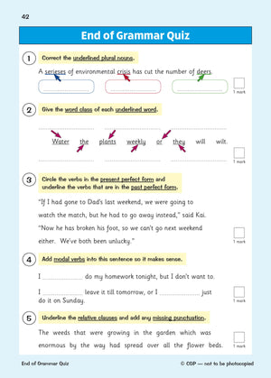 New KS2 English Targeted Question Book: Challenging Grammar, Punctuation & Spelling  Year 5 Stretch (CGP KS2 English),Used