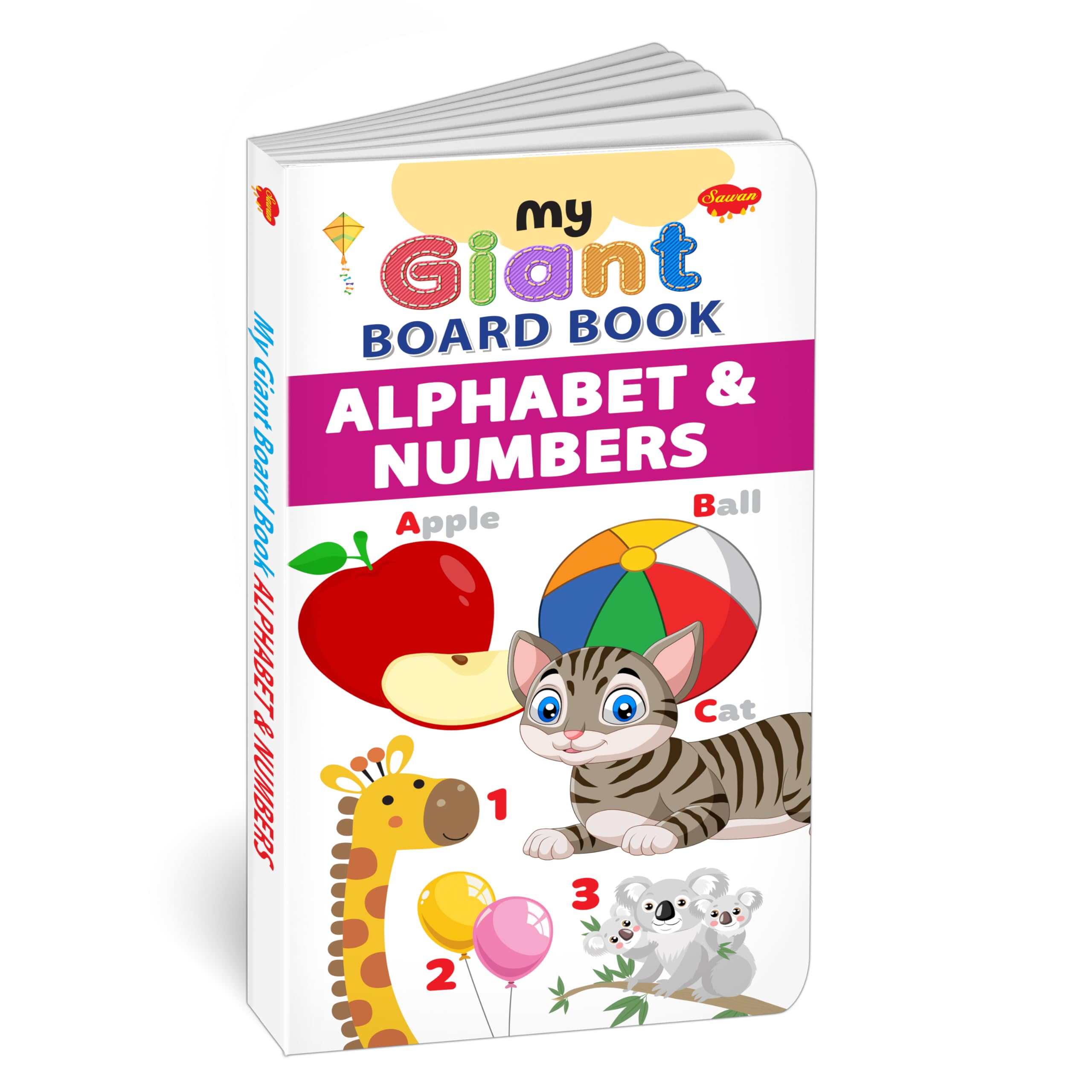 My Giant Board Book : Alphabet And Numbers - Board Book For Toddlers, ChildrenS Learning Book, Picture Book For Preschoolers