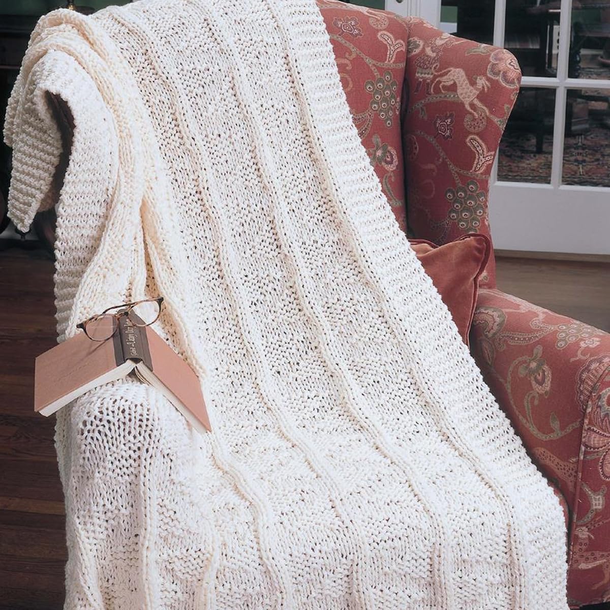 Big Book of Quick Knit Afghans24 Quick & Easy SolidColor Wraps,Used