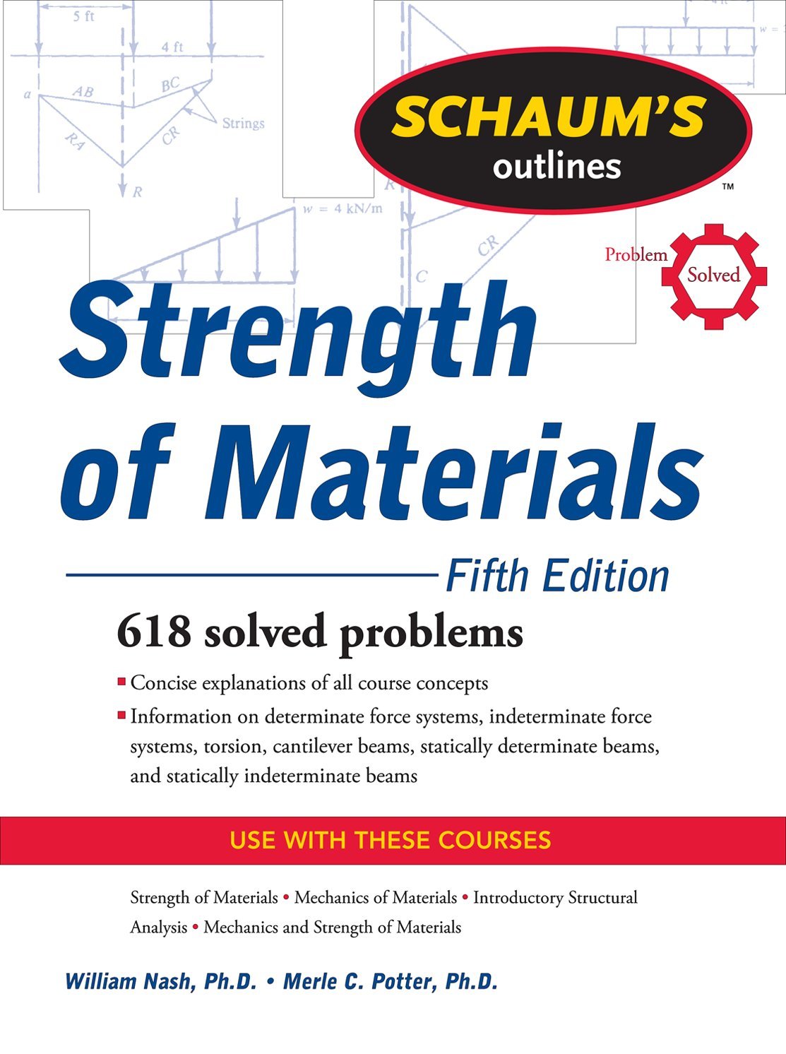 Schaum'S Outline Of Strength Of Materials, Fifth Edition (Schaum'S Outline Series),Used