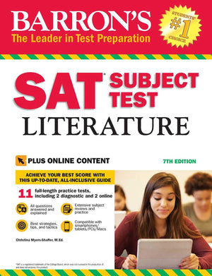 Sat Subject Test Literature With Online Tests,Used