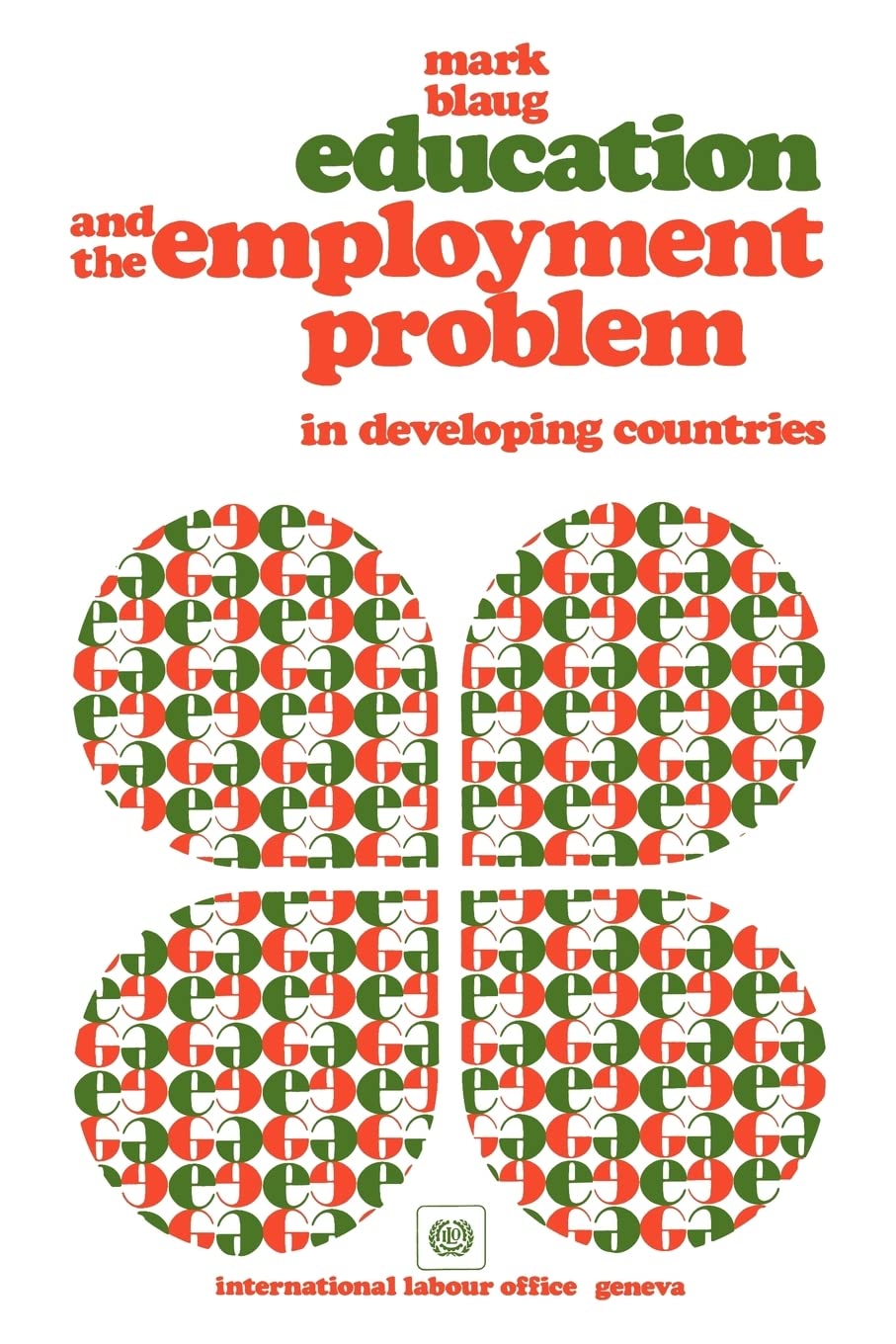 Education and the employment problem in developing countries,Used