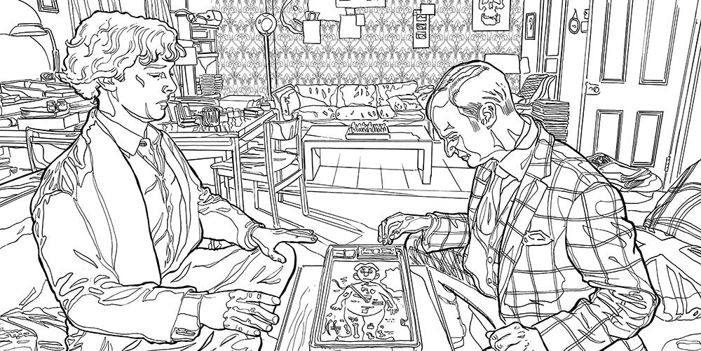 Sherlock: The Mind Palace: A Coloring Book Adventure-new